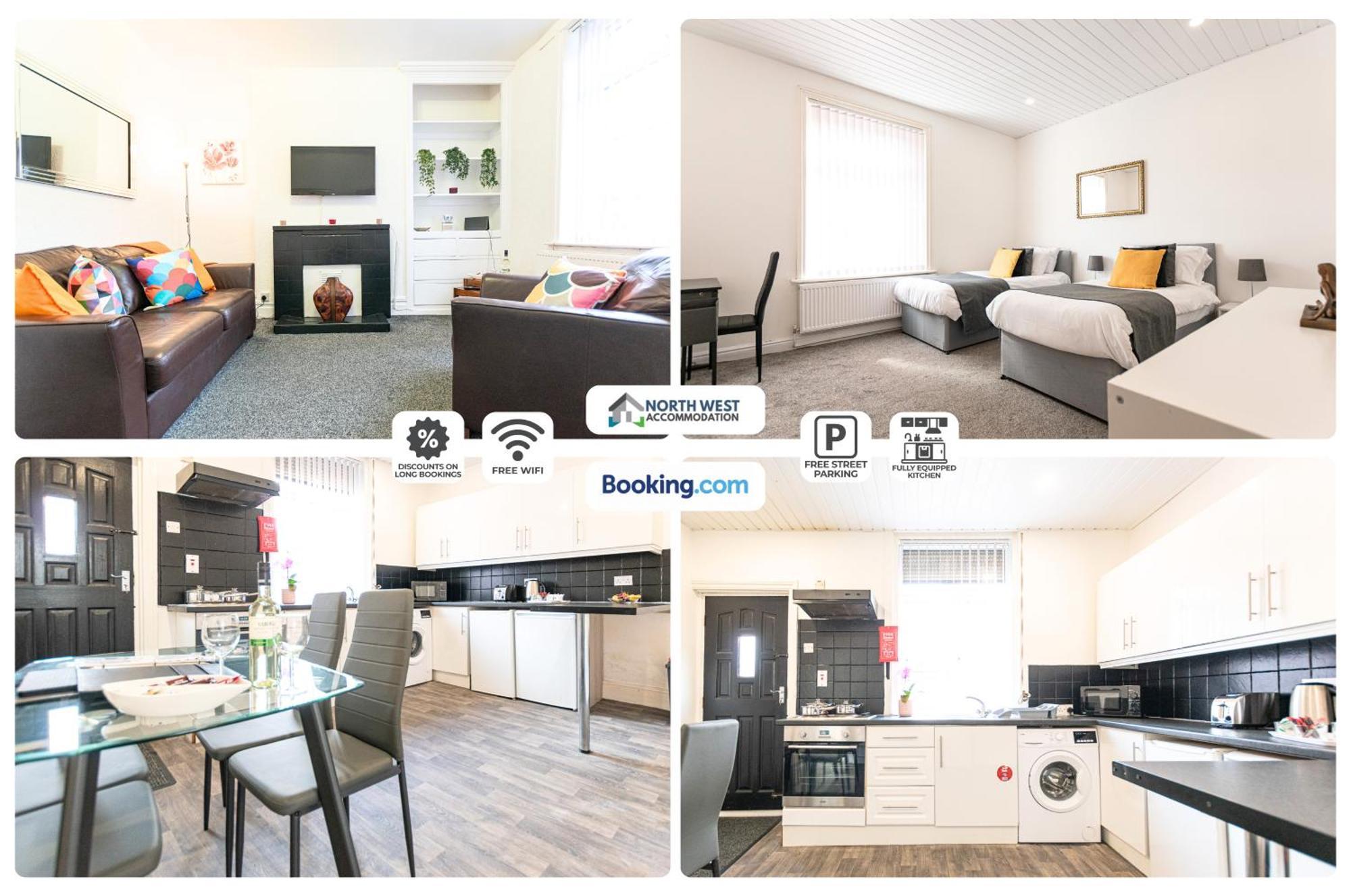 Manchester Work Stays 2Br Home With Parking & Wifi Esterno foto